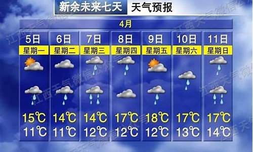 江西新余未来一周天气状况分析_江西新余未来7天天气