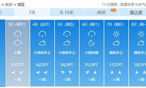 长沙天气预报7天准确_长沙天气预报7天准确 今天